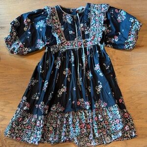 Hunter Bell Floral Black Dress XS